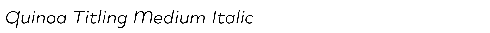 Quinoa Titling Medium Italic image
