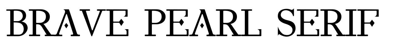 Brave Pearl Serif