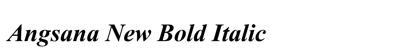 Angsana New Bold Italic