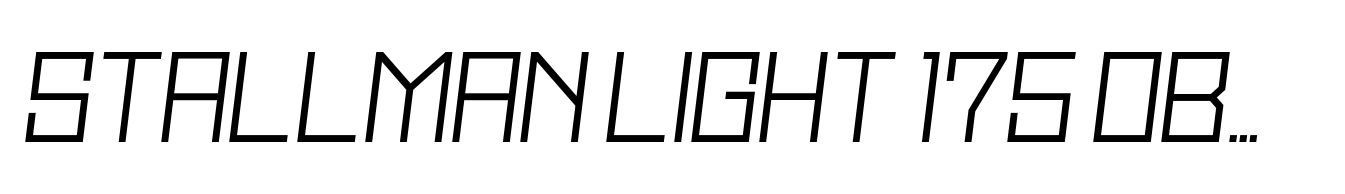 Stallman Light 175 Oblique