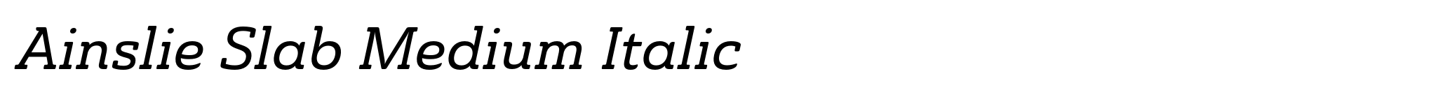 Ainslie Slab Medium Italic image