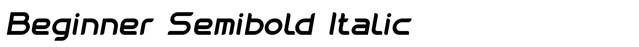 Beginner Semibold Italic image