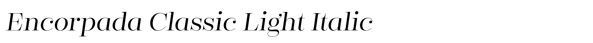 Encorpada Classic Light Italic image