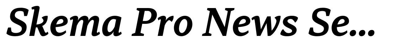 Skema Pro News Semi Bold Italic