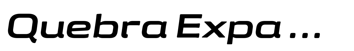 Quebra Expa Semi Bold Italic