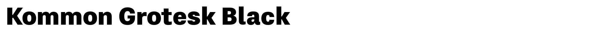 Kommon Grotesk Black image