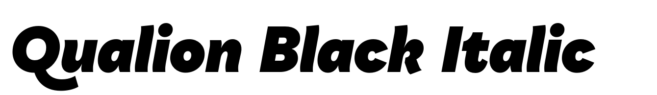Qualion Black Italic