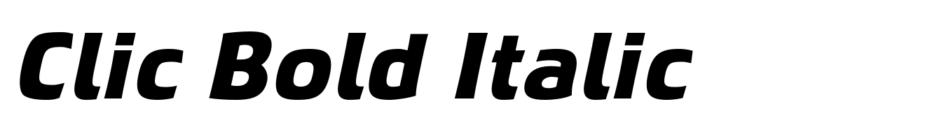 Clic Bold Italic