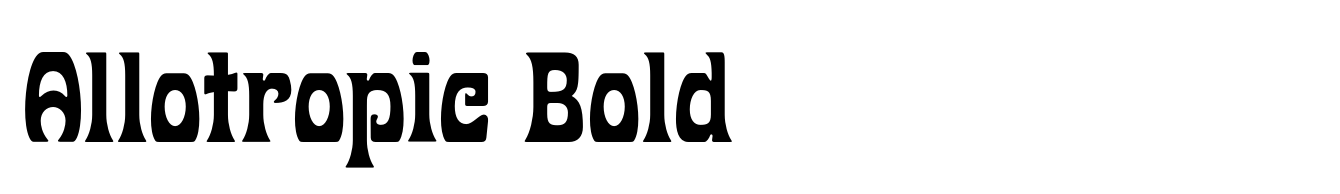 Allotropic Bold