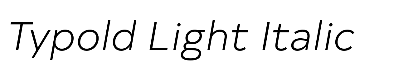 Typold Light Italic