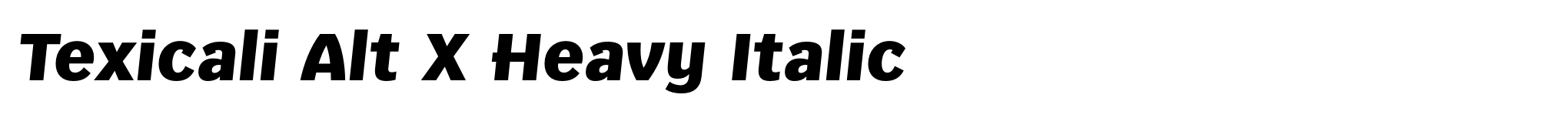 Texicali Alt X Heavy Italic image