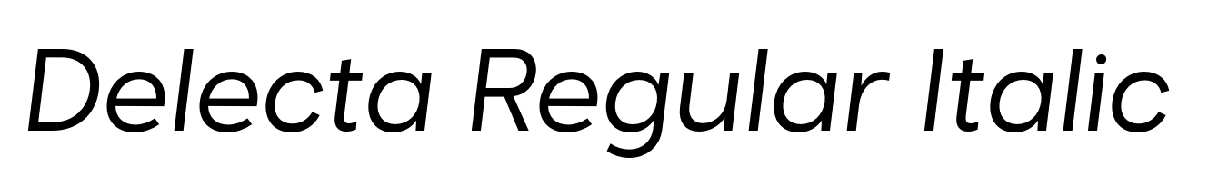 Delecta Regular Italic