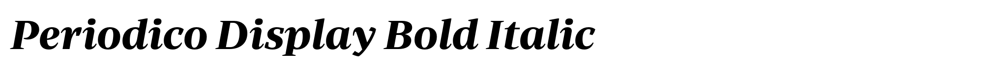 Periodico Display Bold Italic image