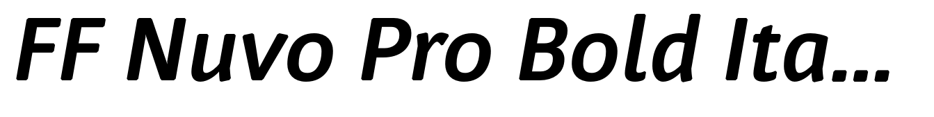 FF Nuvo Pro Bold Italic