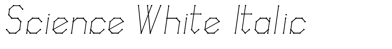 Science White Italic