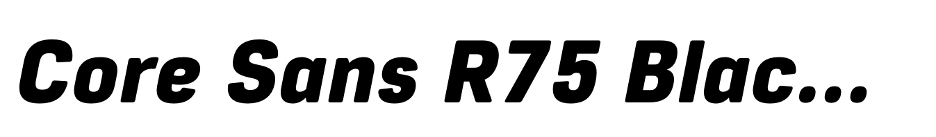Core Sans R75 Black-Italic