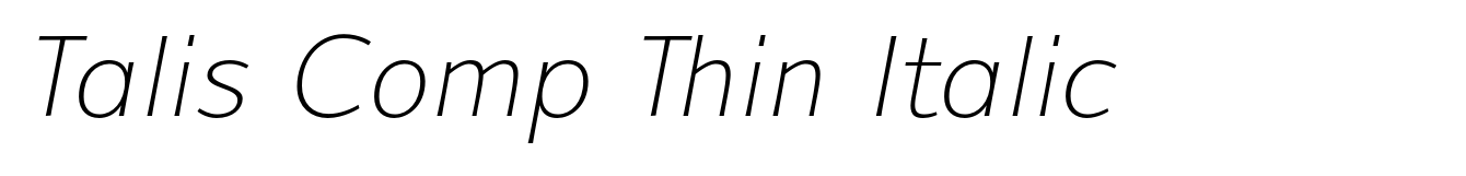 Talis Comp Thin Italic