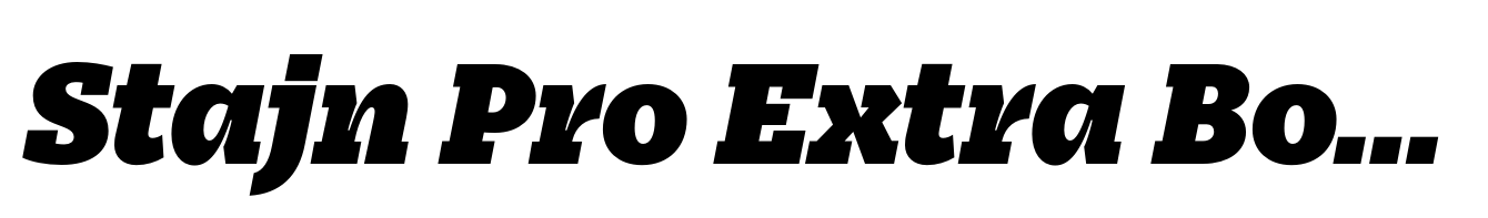 Stajn Pro Extra Bold Italic