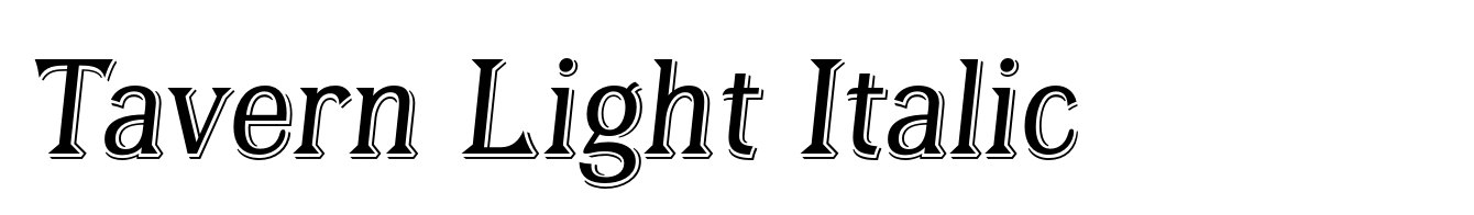 Tavern Light Italic