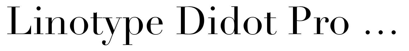 Linotype Didot Pro Roman