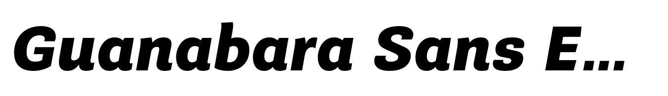 Guanabara Sans ExtraBold Italic