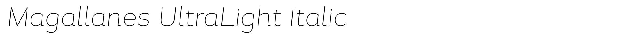 Magallanes UltraLight Italic image