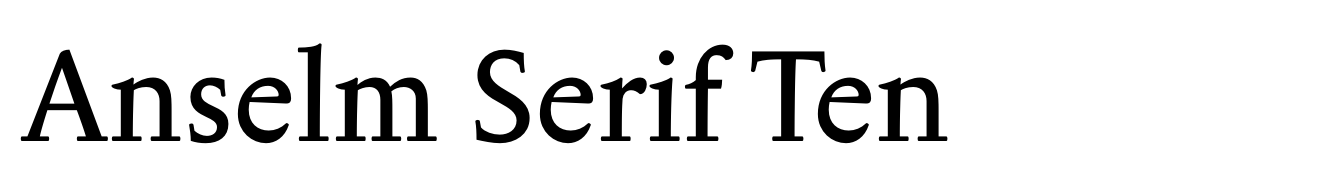 Anselm Serif Ten