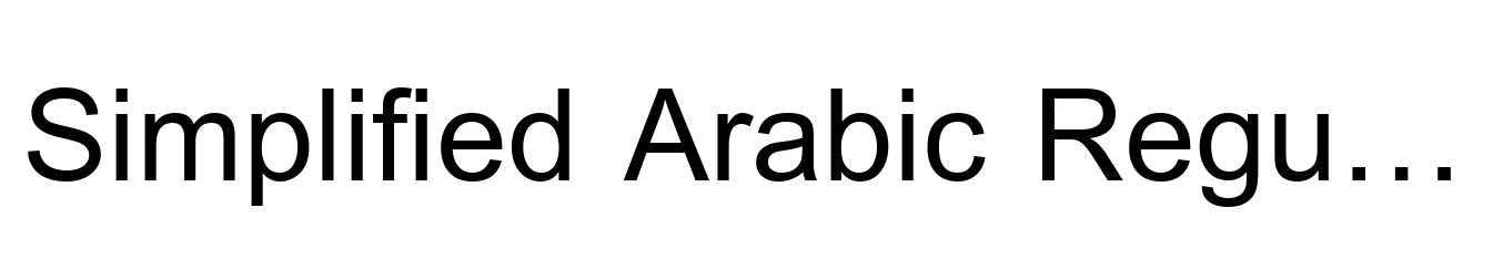 Simplified Arabic Regular