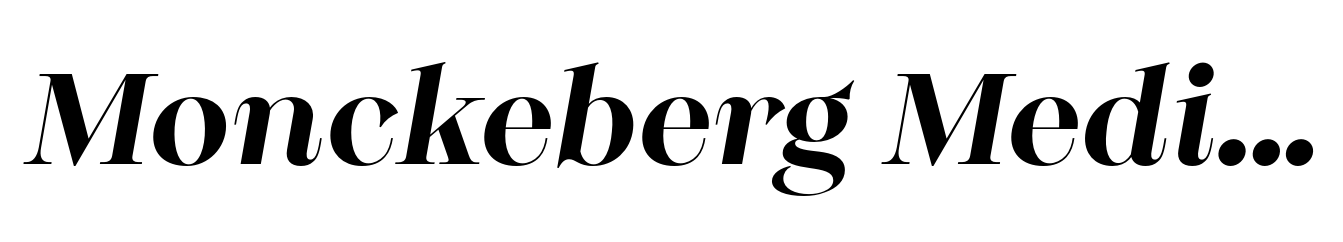 Monckeberg Medium Italic