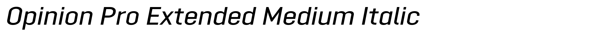 Opinion Pro Extended Medium Italic image