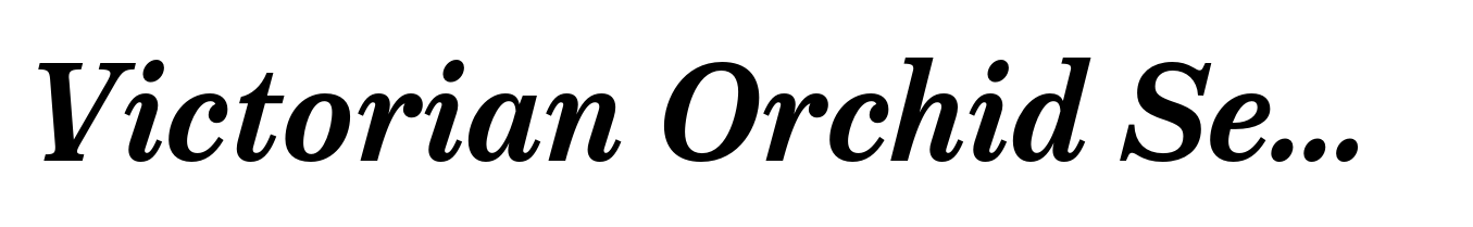 Victorian Orchid Semi Bold Italic