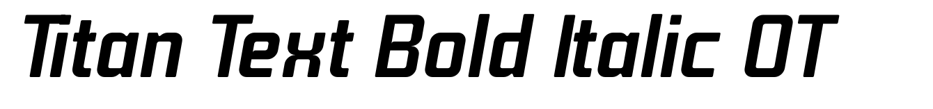 Titan Text Bold Italic OT