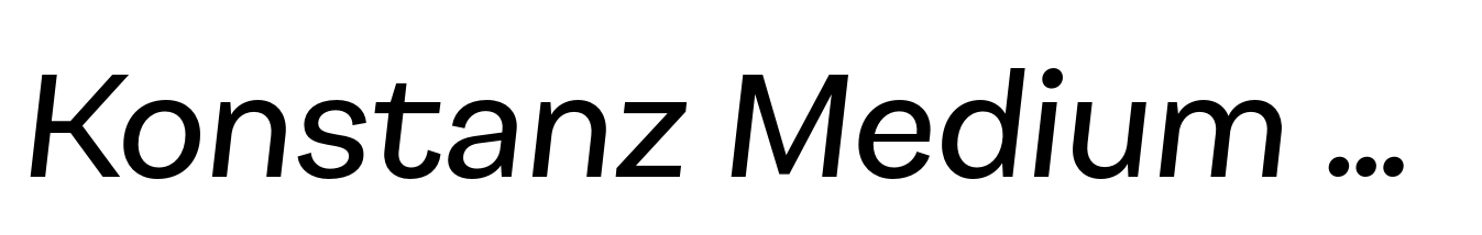 Konstanz Medium Italic