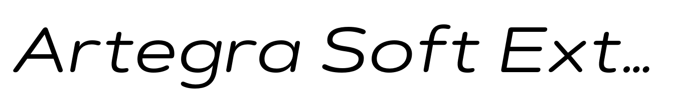 Artegra Soft Extended Regular Italic