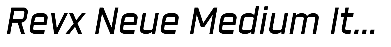 Revx Neue Medium Italic