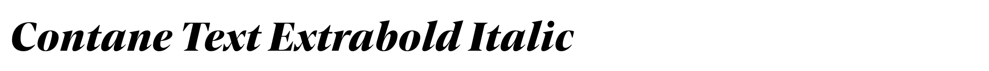 Contane Text Extrabold Italic image