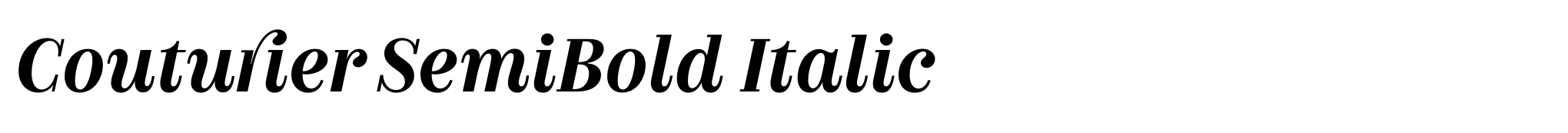 Couturier SemiBold Italic image