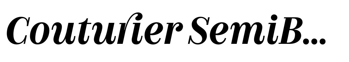 Couturier SemiBold Italic