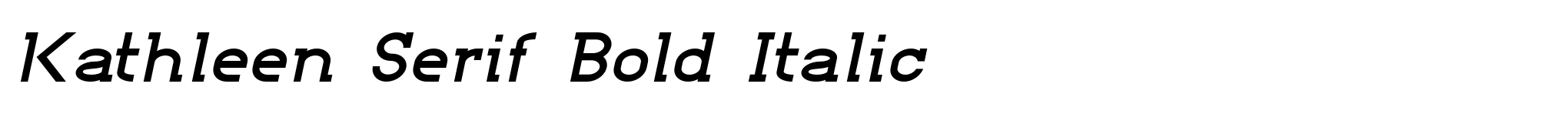 Kathleen Serif Bold Italic image