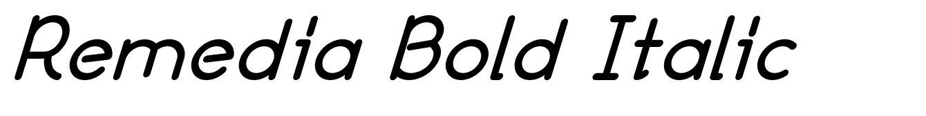 Remedia Bold Italic