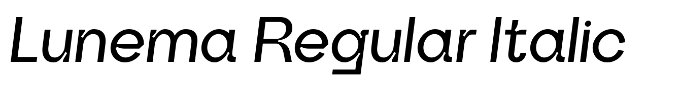Lunema Regular Italic