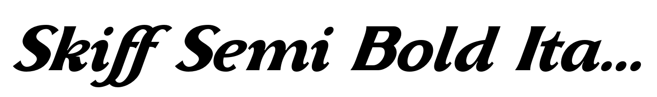 Skiff Semi Bold Italic