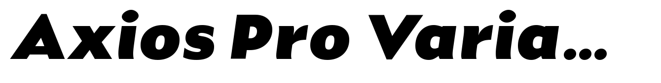 Axios Pro Variable Italic