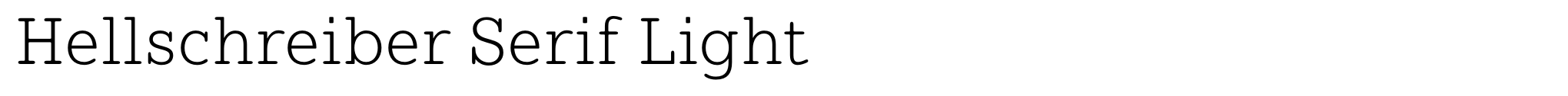 Hellschreiber Serif Light image
