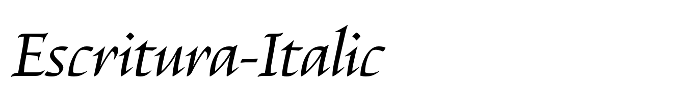 Escritura-Italic