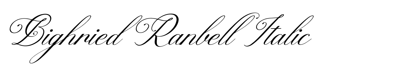Bighried Ranbell Italic