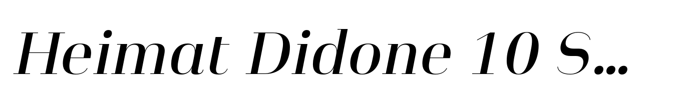 Heimat Didone 10 Semi Bold Italic