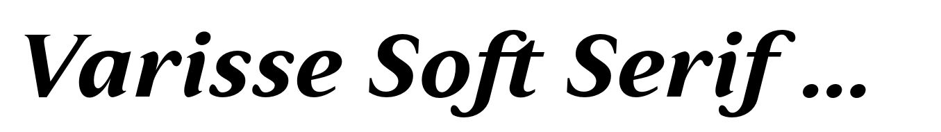 Varisse Soft Serif Bold Italic