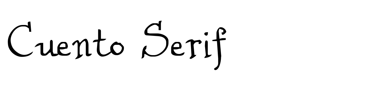 Cuento Serif
