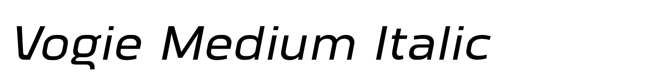 Vogie Medium Italic